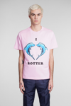 Botter Dolphin Print Cotton Jersey T-shirt In Rose-pink