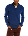 MAGASCHONI CASHMERE 1/4-ZIP MOCK NECK SWEATER