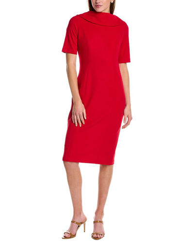 Adrianna Papell Sheath Dress In Red