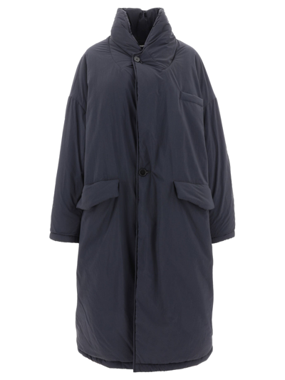 Maison Margiela Long Oversized Quilted Puffer Coat In Black