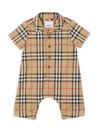 BURBERRY BABY'S ANDREAS ARCHIVE CHECK PLAYSUIT