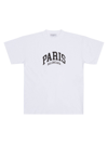 Balenciaga Women's Cities Paris T-shirt Medium Fit In White Black