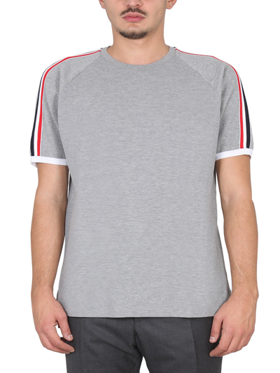 Thom Browne T-shirt Girocollo In Grey