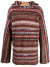 Vitelli Knitted Hoodie In Red