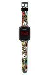 I Touch Ed Hardy Printed Digital Watch, 45mm X 39mm In Multi