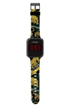 I Touch Ed Hardy Printed Square Digital Watch, 45mm X 39mm In Multicolor New