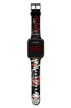 I Touch Ed Hardy Printed Digital Watch, 45mm X 39mm In Multicolor
