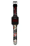 I Touch Ed Hardy Printed Square Digital Watch, 45mm X 39mm In Multicolor