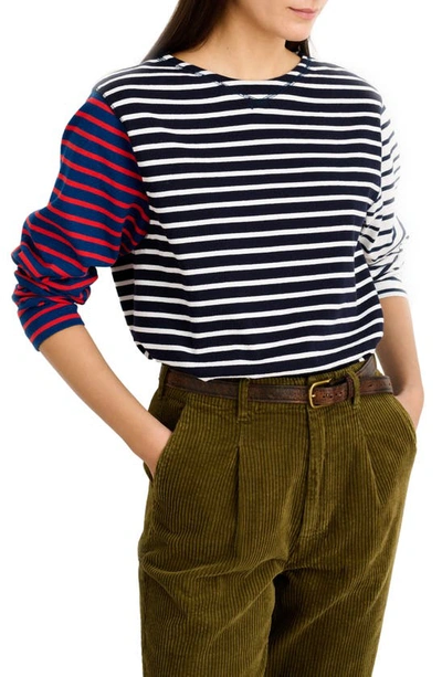Alex Mill Lakeside Striped Cotton Shirt In Midnight Blue