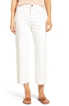 Dl1961 Hepburn High Rise Wide Leg Jeans In Eggshell