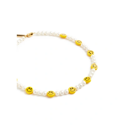 Timeless Pearly Collier Perles Et Smiley