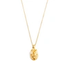 Alighieri Gold-plated The Fragmented Amulet Pendant Necklace In Golden
