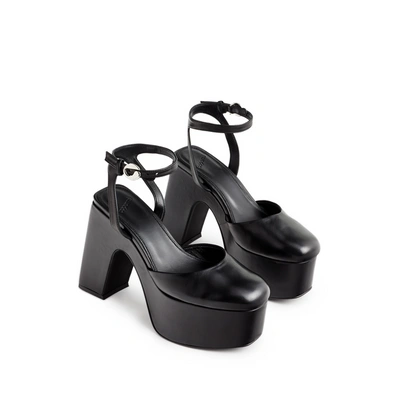 Coperni Bridge Platform Heeled Sandals In Black