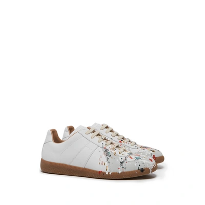 Maison Margiela Baskets En Daim In White