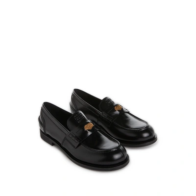 Miu Miu Mocassins En Cuir In Black