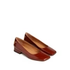 MAISON MARGIELA SQUARE-TOE LEATHER BALLET FLATS