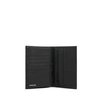 Saison Portefeuille En Cuir In Noir