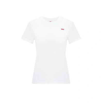 Levi's T-shirt Col Rond En Coton In White