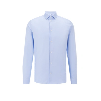 Au Printemps Paris Chemise Slim En Coton In Bleu