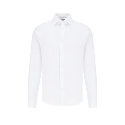Au Printemps Paris Chemise En Twill De Coton In Blanc