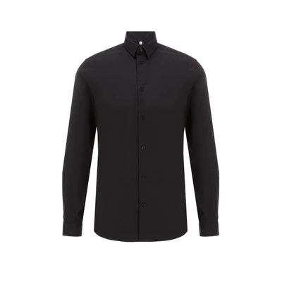 Au Printemps Paris Chemise Slim En Coton In Noir