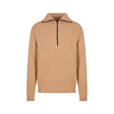 Saison Pull Camionneur En Laine In Brown