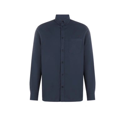 Saison Chemise En Flanelle De Coton In Bleu