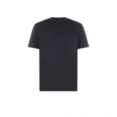 Saison T-shirt Col Rond En Coton In Blue