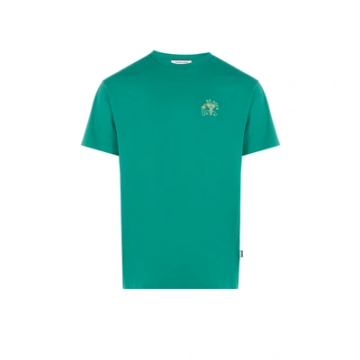 Maison Labiche T-shirt Popincourt Be Good En Coton Organique In Vert