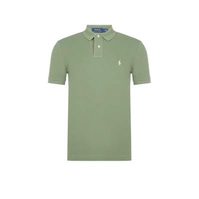 Polo Ralph Lauren Polo Slim En Maille Piqué De Coton In Green