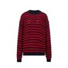 Prada Pull En Maille De Coton In Multicolour
