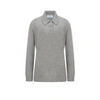 Prada Polo En Cachemire In Grey