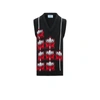 Prada Pull Sans Manches En Laine In Multicolour