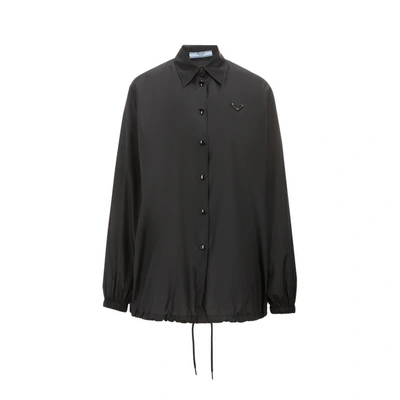 Prada Chemise En Soie In Noir
