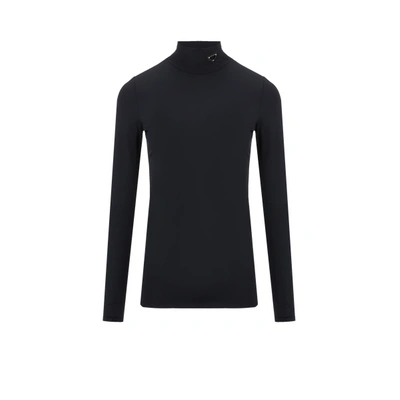 Prada T-shirt En Matière Stretch In Black