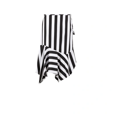 Marques' Almeida Striped Skirt With Ruffles