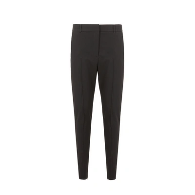 Burberry Wool-blend Skinny Trousers In Black