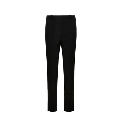 Jil Sander Virgin-wool Tapered Trousers In Black