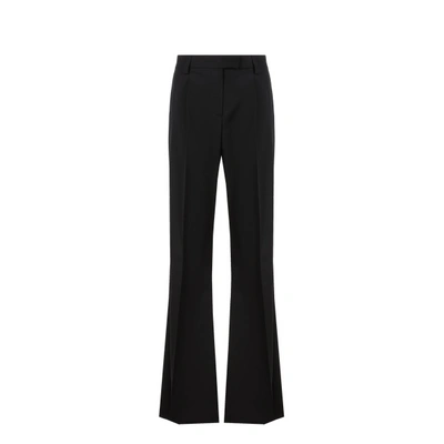 Prada Wool Trousers In Black