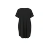 Universal Standard Robe Halie En Coton Stretch In Black