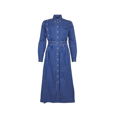 Prada Buttoned Cotton Midi Dress