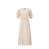 Prada Robe Midi En Soie In Pink