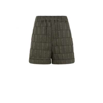 Saison Quilted Shorts In Green