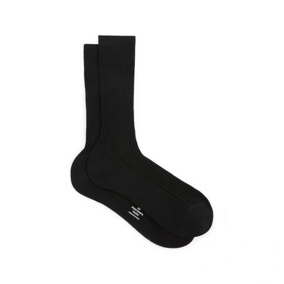 Au Printemps Paris Chaussettes En Coton In Black