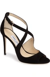 JIMMY CHOO EMILY PEEP TOE SANDAL,EMILY 100 SUE