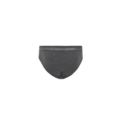 Hom H01 Modal Cotton Briefs In Grey