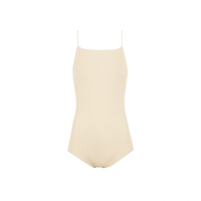Aeron Ribbed Knit Body In Beige