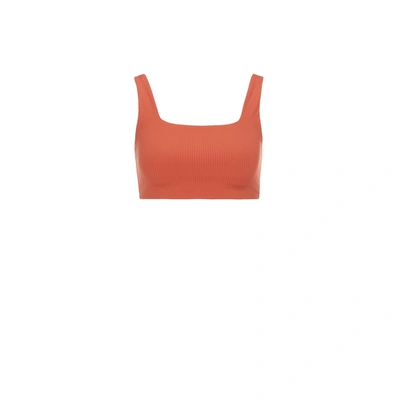Girlfriend Collective Tommy Ribbed Recycled Polyester Bra Top