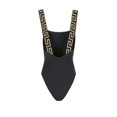 Versace Maillot De Bain Une Pièce Bordure Greca