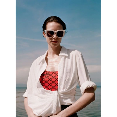 Off-white One-piece Swimsuit In Red